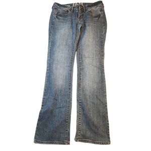 SO Jeans Womens 7 Regular Blue Bootcut Denim Stretch‎ Mid Rise Classic Casual